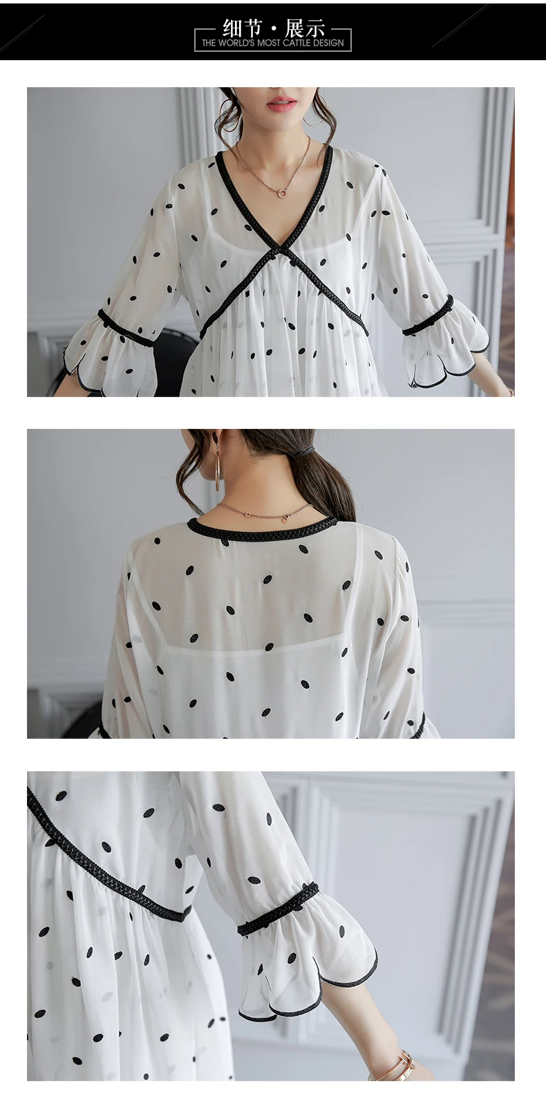 

Summer Chiffon Expectant Maternity Casual Half Sleeve v-neck Loose Pregnant Women Dress Pregnancy Clothes Embroidery