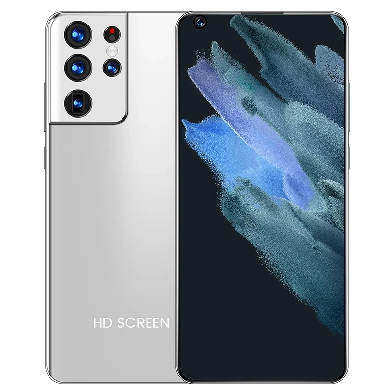 

2021 Newest 7.3" Galax S21Ultra Mobile Phone Snapdragon 865 Android 10.0 12GB 512GB 6800mAh Fingerprint Unlock Smart Cellphone