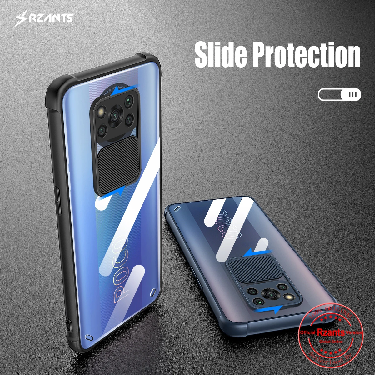 

Rzants For Xiaomi POCO X3 NFC POCO X3 Pro Case [Lens Protection] Camera Protect Hybrid Slim Crystal Clear Cover Soft Casing