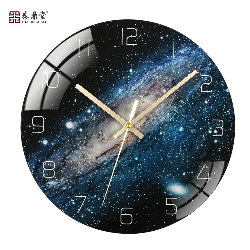 Современные часы в скандинавском стиле офисные стеклянные бесшумные настенные