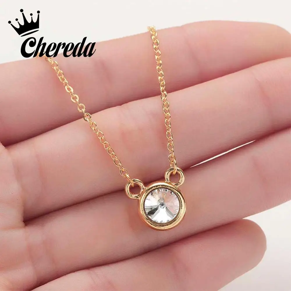 Ожерелье из нержавеющей стали с Микки Маусом Chereda изящные милые длинные цепочки