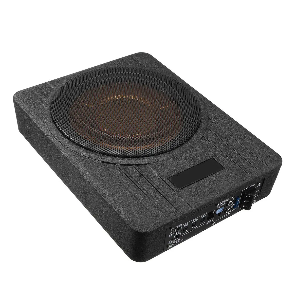10 Inch 600W Car Super Slim Active Subwoofer Under Seat Sub Amplifier Car Subwoofers Active Subwoofer Car Speaker