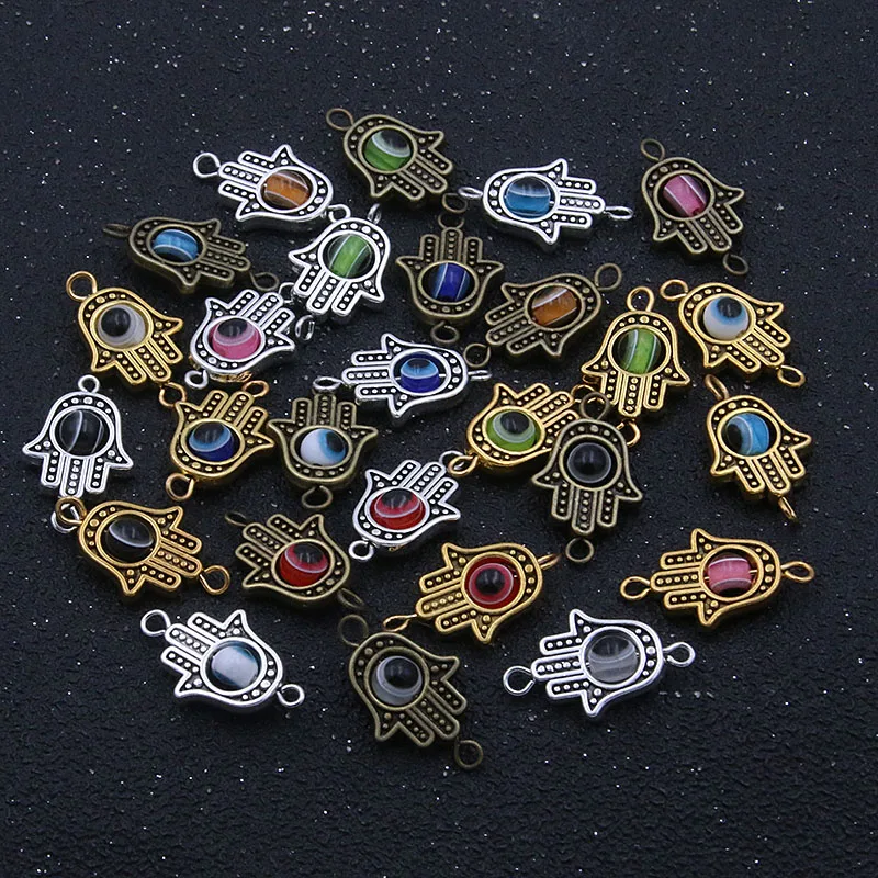 10 шт. 13*22 мм цветов Фатима ручной разделитель бисер соединитель для самодельных