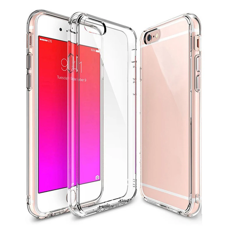 Для iPhone 7 8 Plus чехол 360 полная защита ультра тонкий ТПУ для 6 6S 5 X XS XR 11 12 Pro Max |