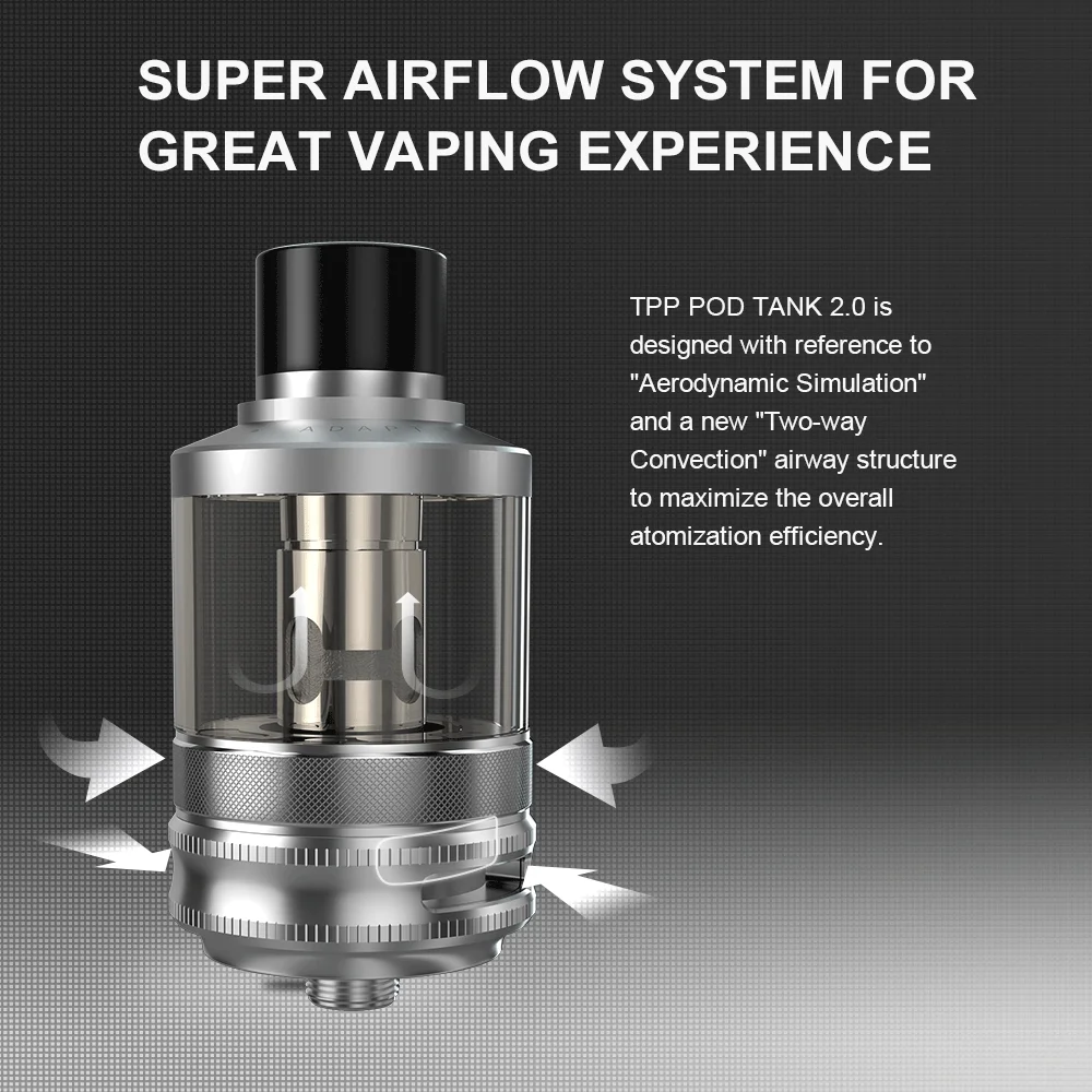 VOOPOO TPP Pod Tank 2 0 с 810 капельным наконечником 5 мл магнитное основание Sub Ohm DM1 DM2