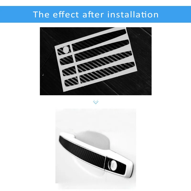 Высококачественные декоративные наклейки NOANS для дверной ручки автомобиля 4