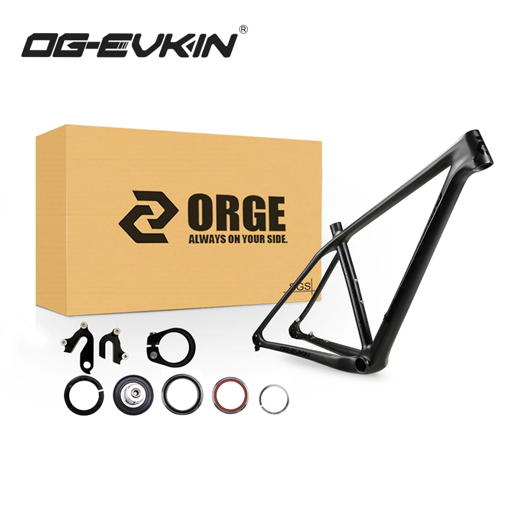 OG-EVKIN CF-052 29er MTB карбоновая велосипедная Рама 135x9 мм QR или 142x12 мм через ось дисковая рама карбоновая для горного велосипеда BB92 велосипедная Рама