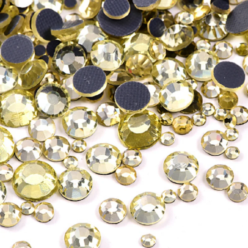 SS6-SS30 dm c Jonquil Горячая фиксация камня/горячая стразами Кристальные Свободные
