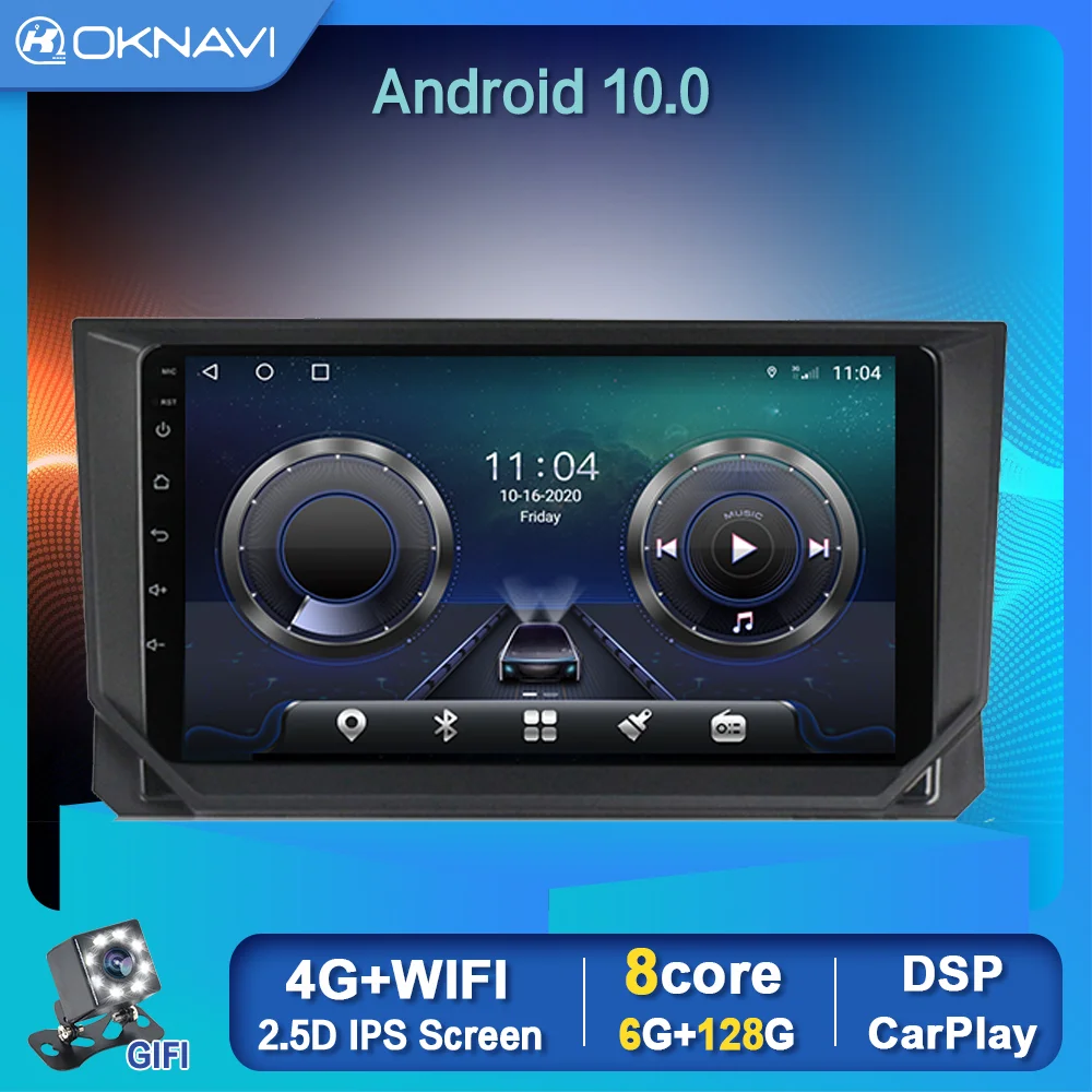 Автомобильный радиоприемник для Seat Ibiza 6j 2009 2013 GPS навигация Авторадио 2din Android 10 0