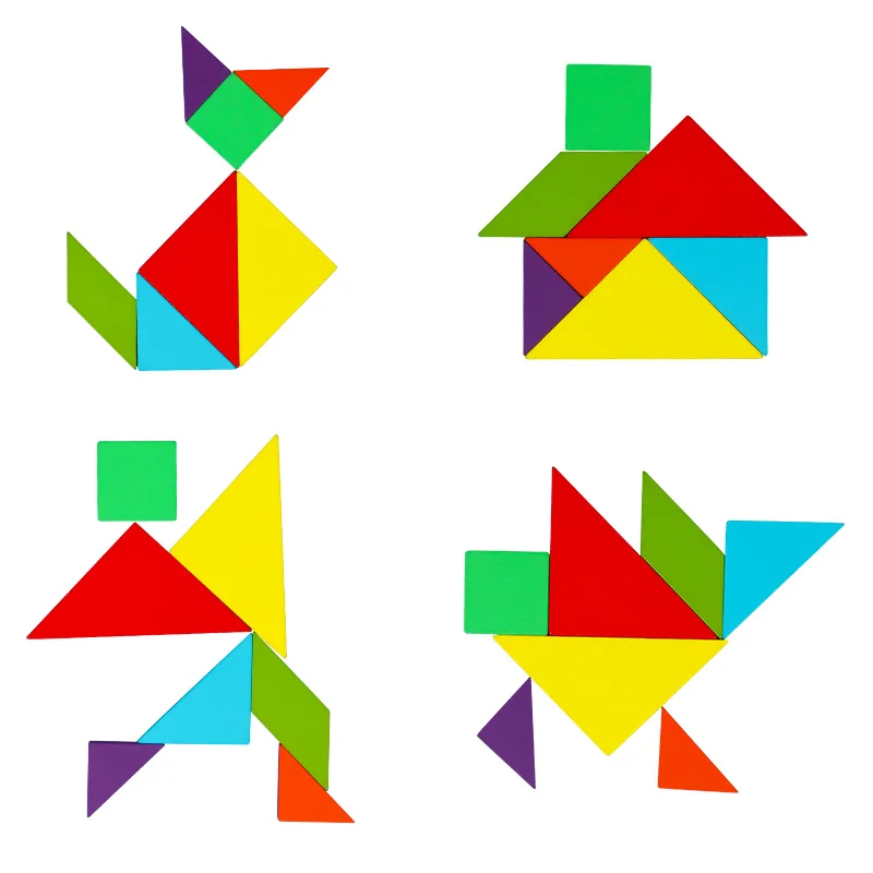 Монтессори обучающая Волшебная книга Магнитная 3D Головоломка Tangram игра креативная головоломка магнитная головоломка подарок для мальчиков и девочек PT-12