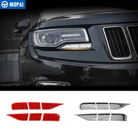 mopai car front head light lamp sprinkler lid spray decoration cover for jeep grand cherokee 2014 2016 car accessories