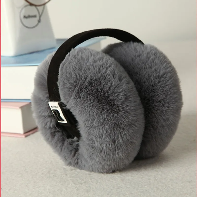 

2018 Winter Women Earmuffs Folding Unpick And Wash Warmer Plush Plain Deer Earmuffs For Men Student AD0731