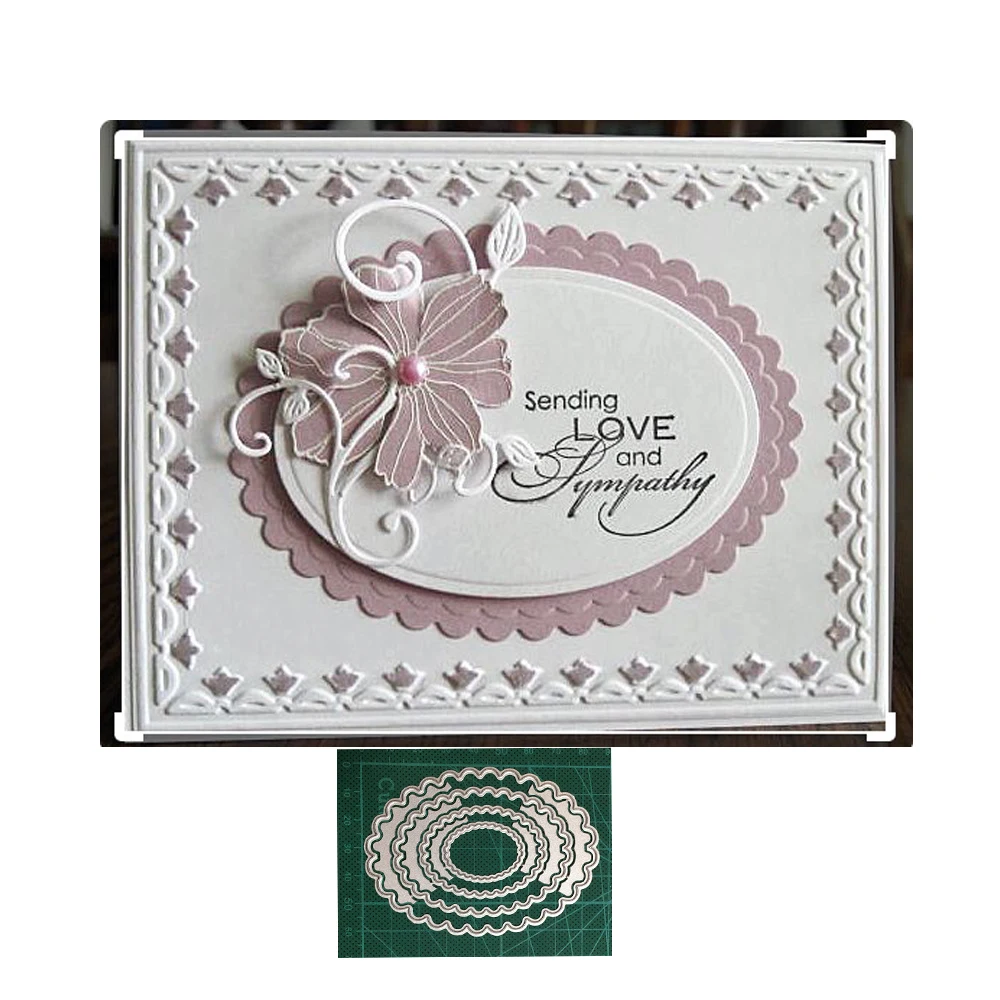 

4pcs/set basic Frames Metal Cutting Dies Scrapbooking Stencil DIY Paper Card Decorative Embossing Die Cut Craft Dies 2020 NEW