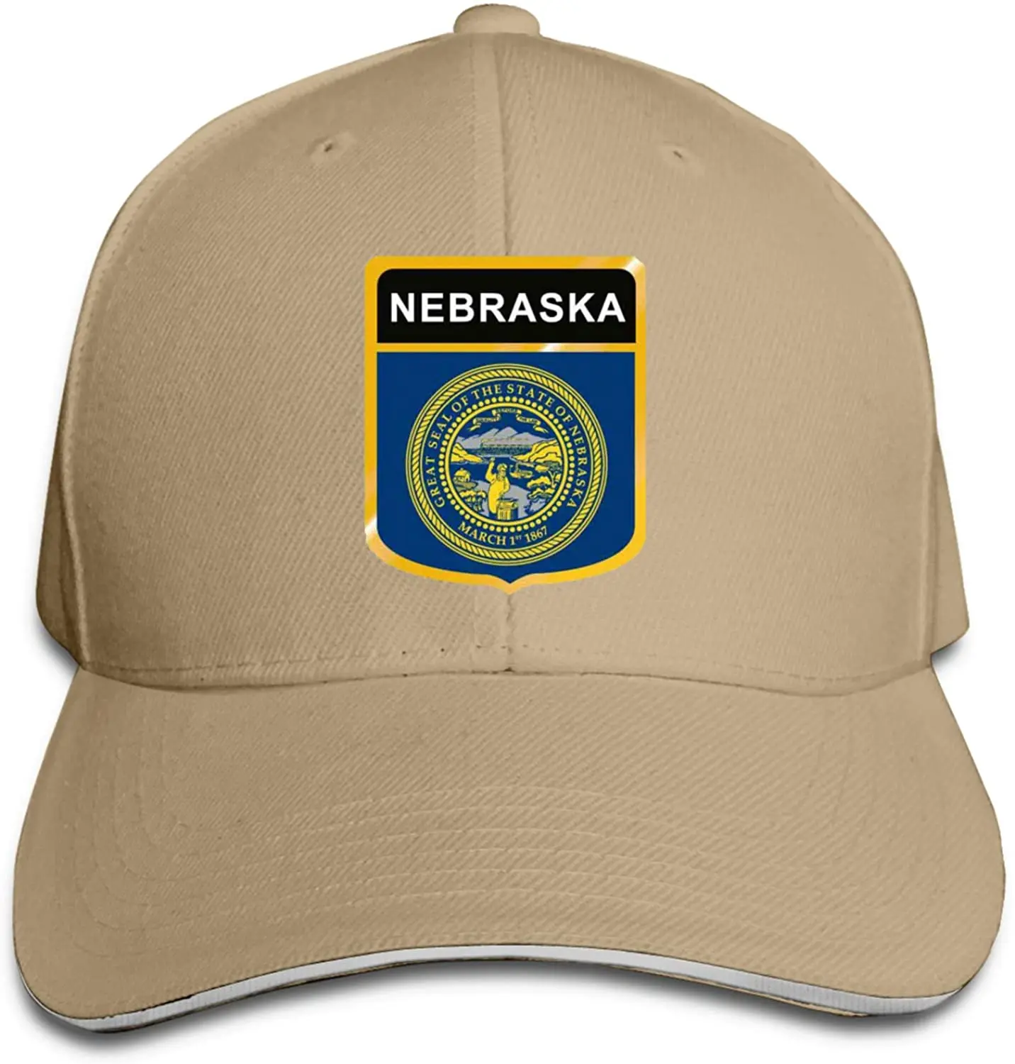 

Nebraska Flag Crest Unisex Dad Hat Trucker Hats Baseball Hats Driver Adjustable Sun Cap