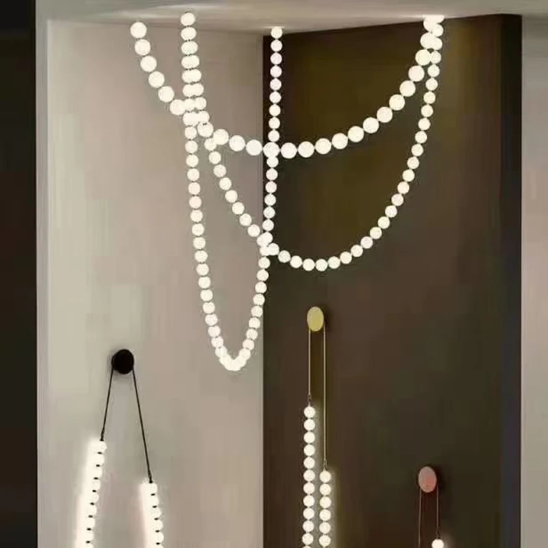 Goede Nordic Light Luxe Kroonluchter Post-Moderne Woonkamer Eetkamer Duplex Trap Techniek Lampen En Lantaarns Custom Villa