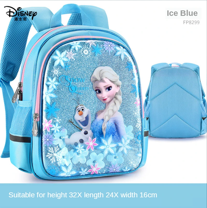 

Disney Children's School Bag Kindergarten Student Large CapacityGirl Frozen 2 Elsa Princess Girls Waterproof Backpack