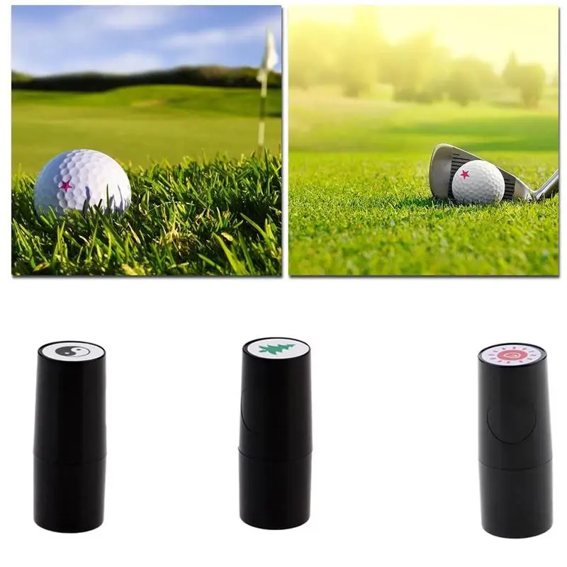 

Plastic + Silicone Golf Ball Stamper Stamp Seal Impression Marker Print Gift Prize Golf Accessories for Golfer New Hot Supplies