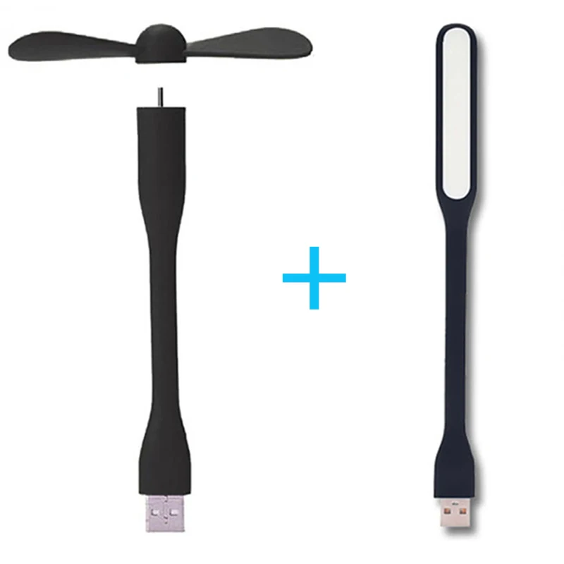 

Горячая Распродажа гибкий портативный съемный USB мини вентилятор и USB СВЕТОДИОДНЫЙ светильник для всех блоков питания USB выход USB гаджеты