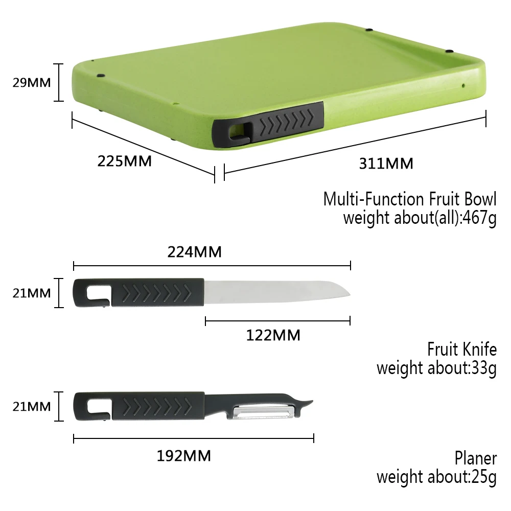 Многофункциональная двухсторонняя чаша с фруктами набор для измельчения