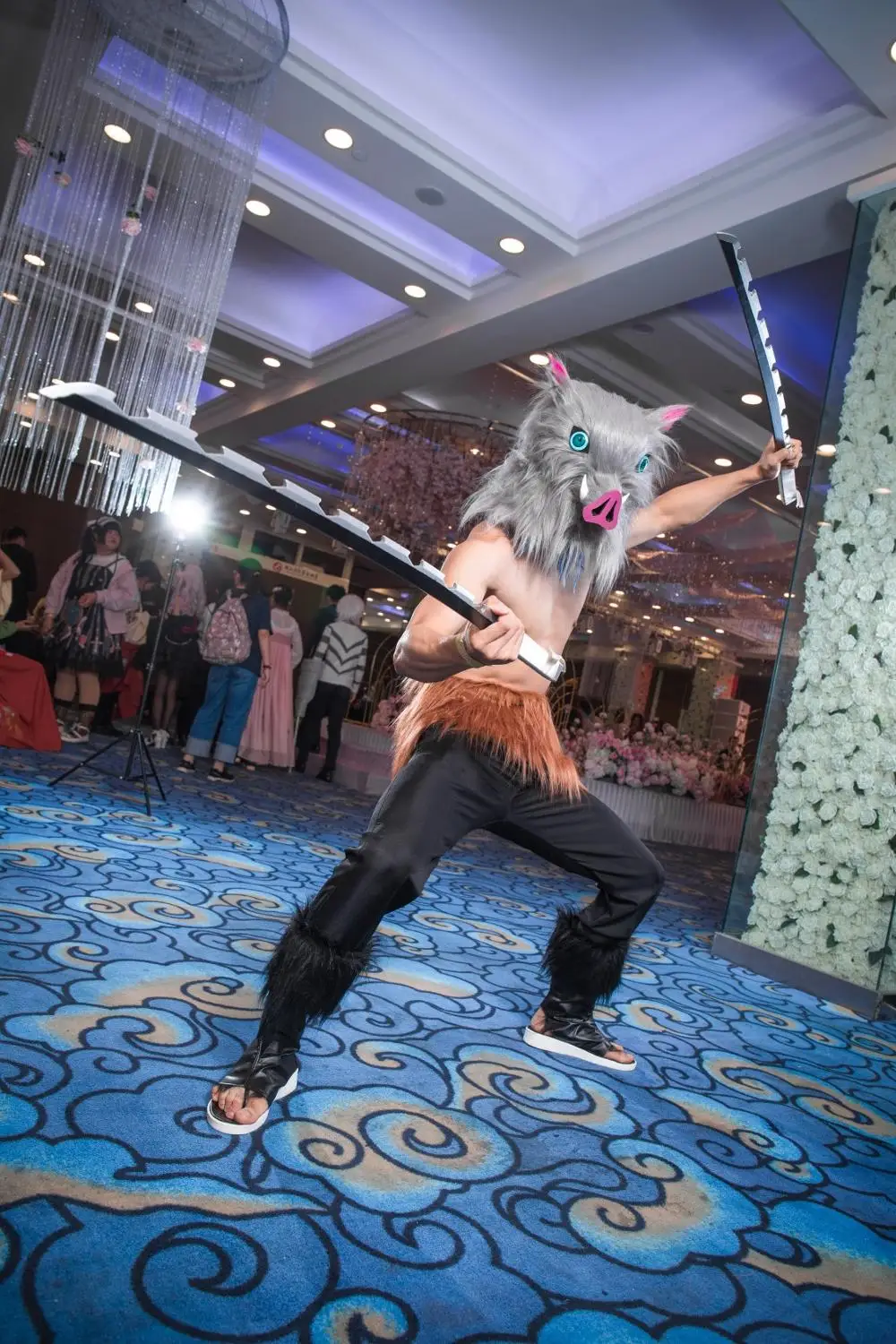 Маска иносукэ из хэшибиры рассекающая демонов киметасу костюм для косплея