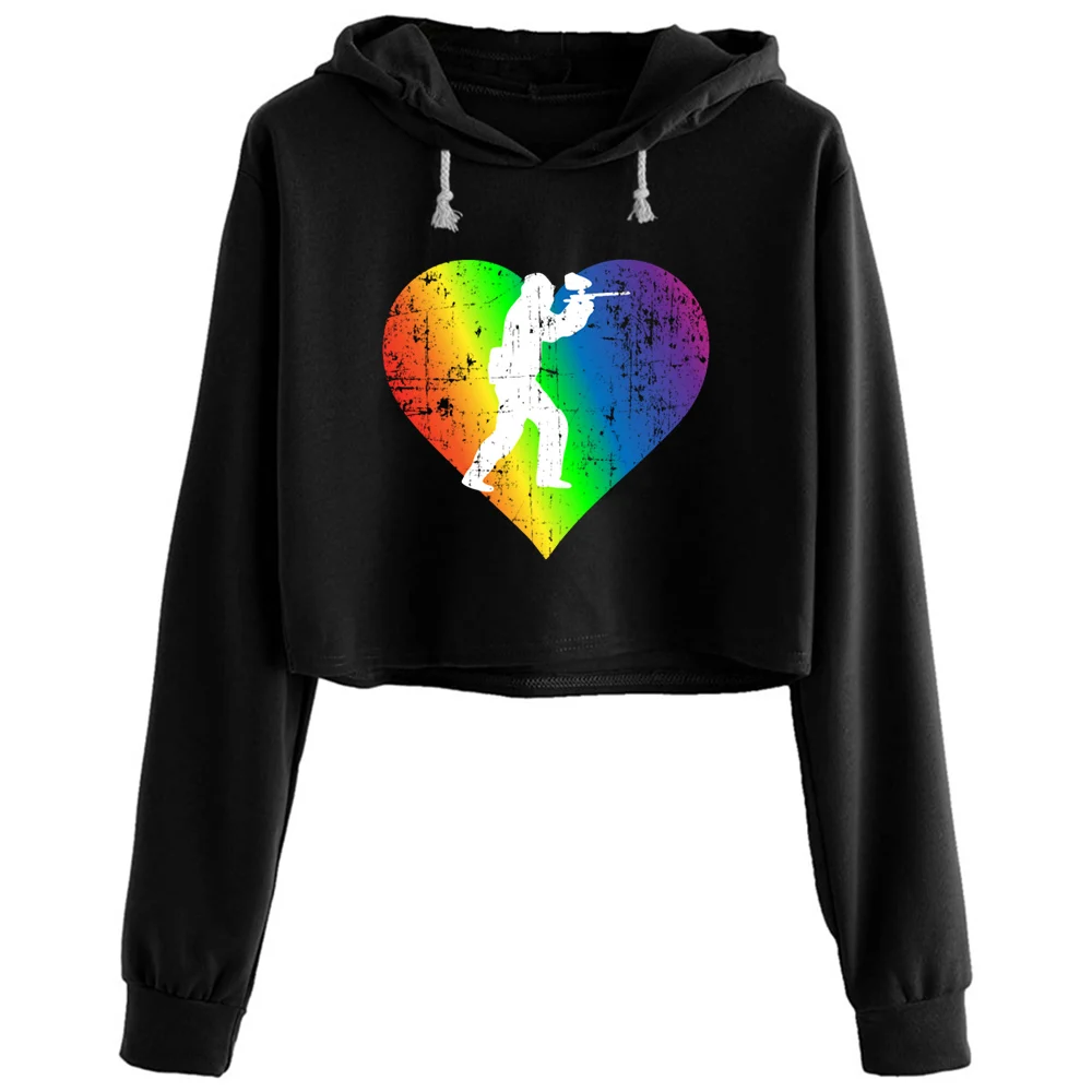 

Худи женское Радужное в форме сердца, Y2k