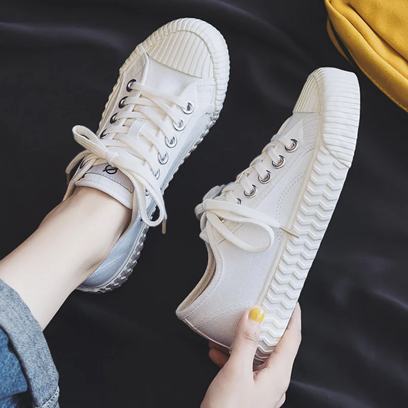 Женская обувь Парусиновая Износостойкие повседневные женские кроссовки летняя