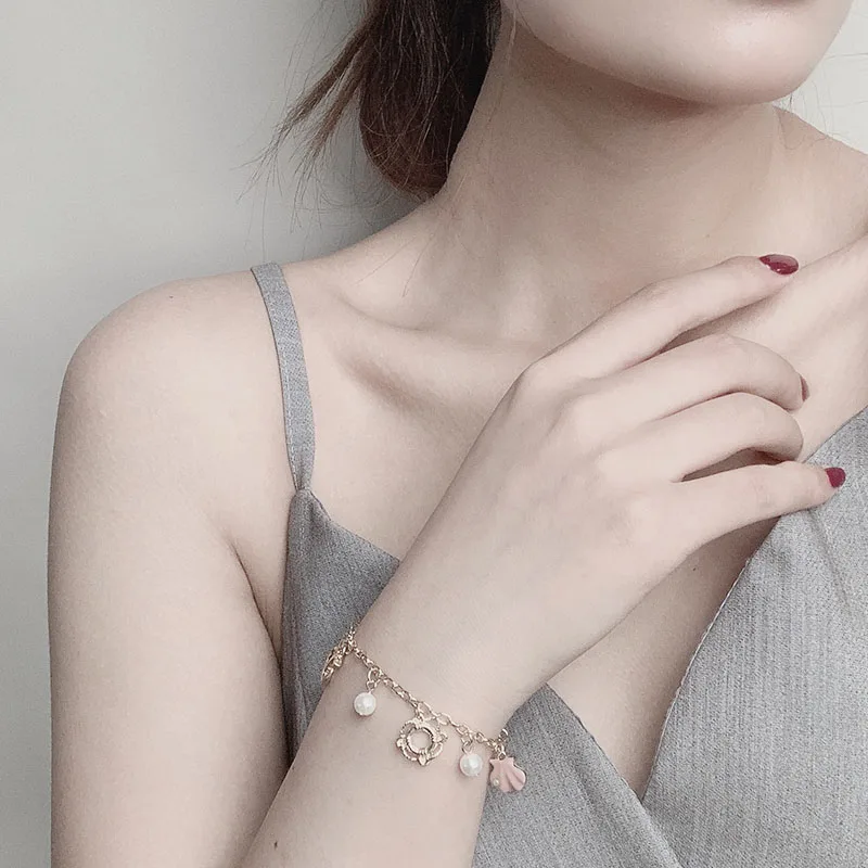 Женский шарм-браслет Sansummer романтические вечерние серьги в форме якоря звезды