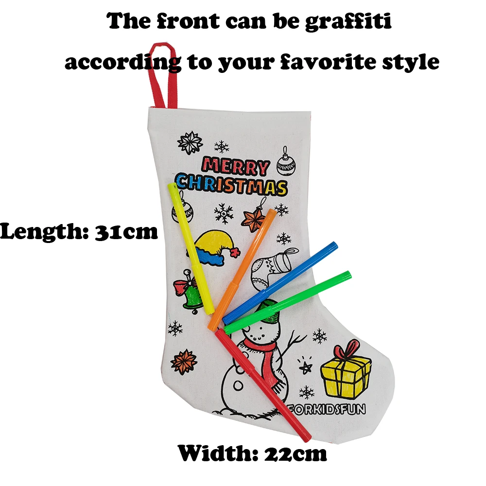 Развивающие игрушки для детей diy рождественские носки ремесло чулки с 5