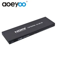 aoeyoo 3d 2k 4k hdmi splitter 1x8 1080p amplifier hdmi switch 1 in 8 out hdmi converter adapter for hdtv ps4