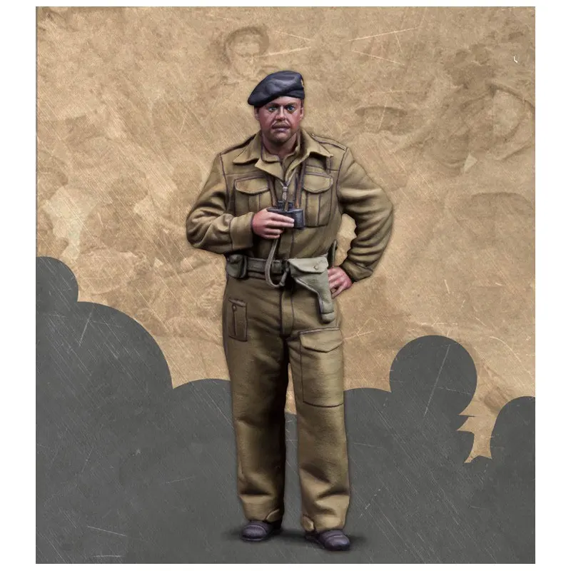 1:35 масштаб Второй мировой войны британская танковая команда и коммандер 4