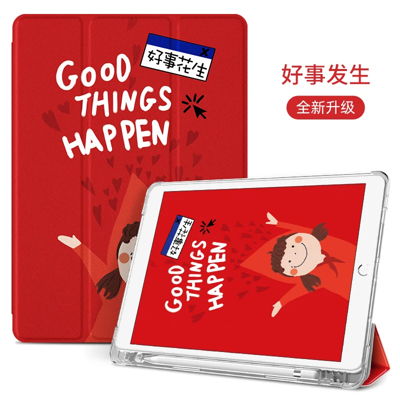 

Cute Cartoons For iPad AIR 3 10.5 Pro 2020 11 inch Cases 2019 for iPad 2017 2018 Air2 9.7 Mini 5 Cover Capa With Pencil Case