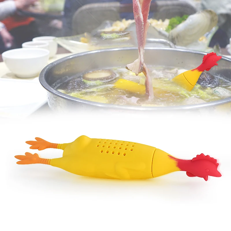 Курица визжит куриный горшок тушеный суп приправа креативный кухонный гаджет