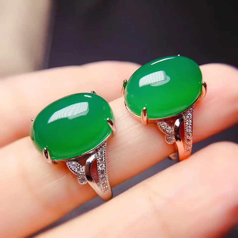 Кольцо с крупным камнем из серебра 925 пробы 12 х 16 мм | Украшения и аксессуары