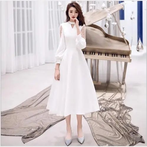 

Black Elegant Women Girls Lace Dresses Vintage Appliques Long Evening Prom Party Dress Formal Dress Fast Sash