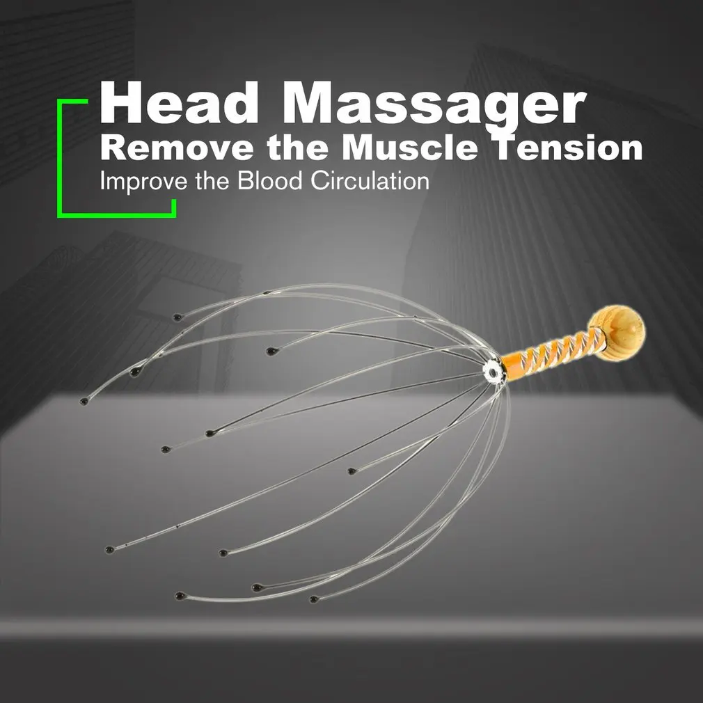 Многофункциональный антистрессовый массажер для головы снятие оплаченного