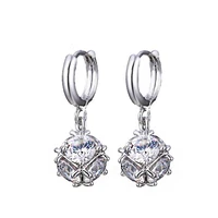 bettyue fashion charm anti allergic spherical cubic zircon nobler gothic style jewelry modern earrings for woman new trend party