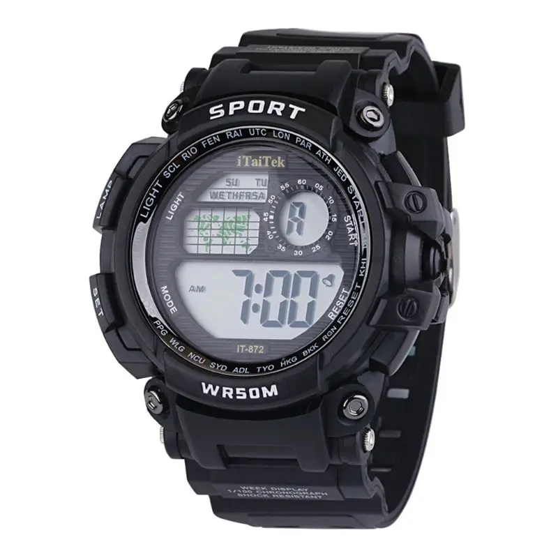 

Kids Boys Girls Digital Multi Function Sports Wrist Watch Unisex Children Student Electronic Waterproof Outdoor Watches