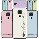 Чехол с именем на заказ для Redmi Note 10 Pro, чехол для Redmi Note 9, 8 Pro, 7, 8T, 9S, чехол для Redmi 9, 9C, 9A, 9T, 7A, 8A