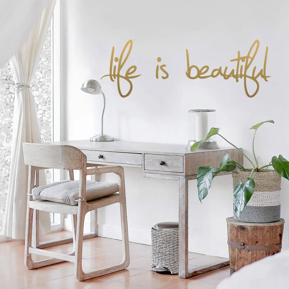 Модные английские пословицы настенные наклейки современная мода на стену