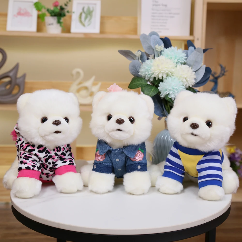 Высококачественная повязка Померанская собака плюшевая игрушка детская мягкое