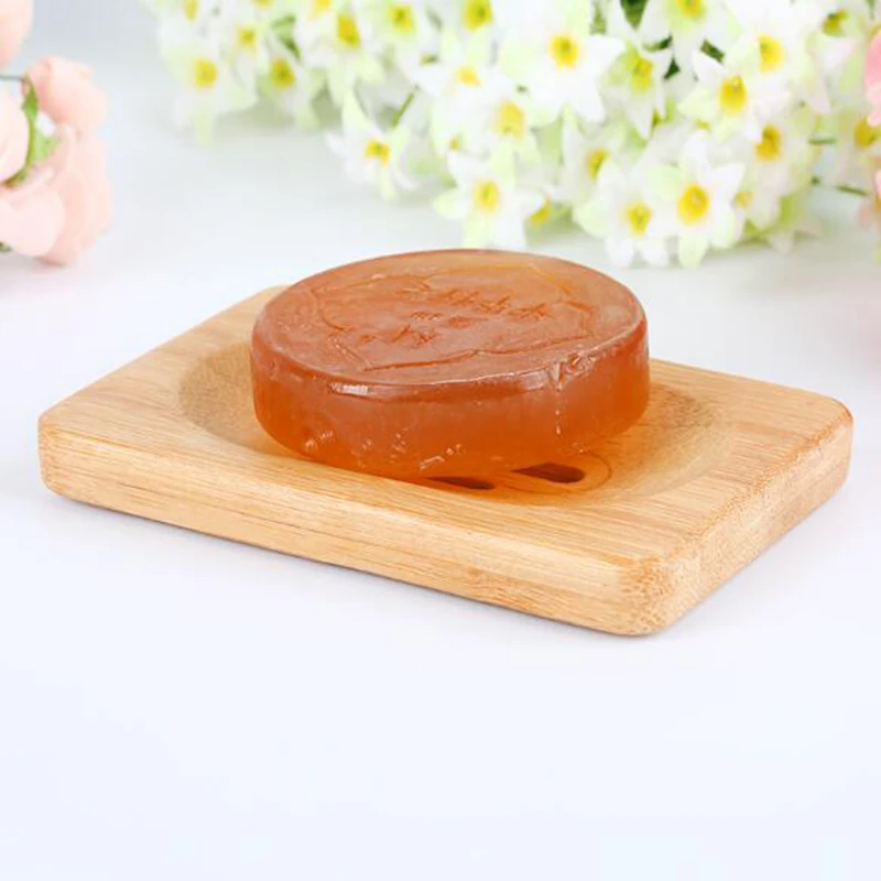 100 шт. натуральная бамбуковая деревянная мыльница Деревянный Мыльница держатель
