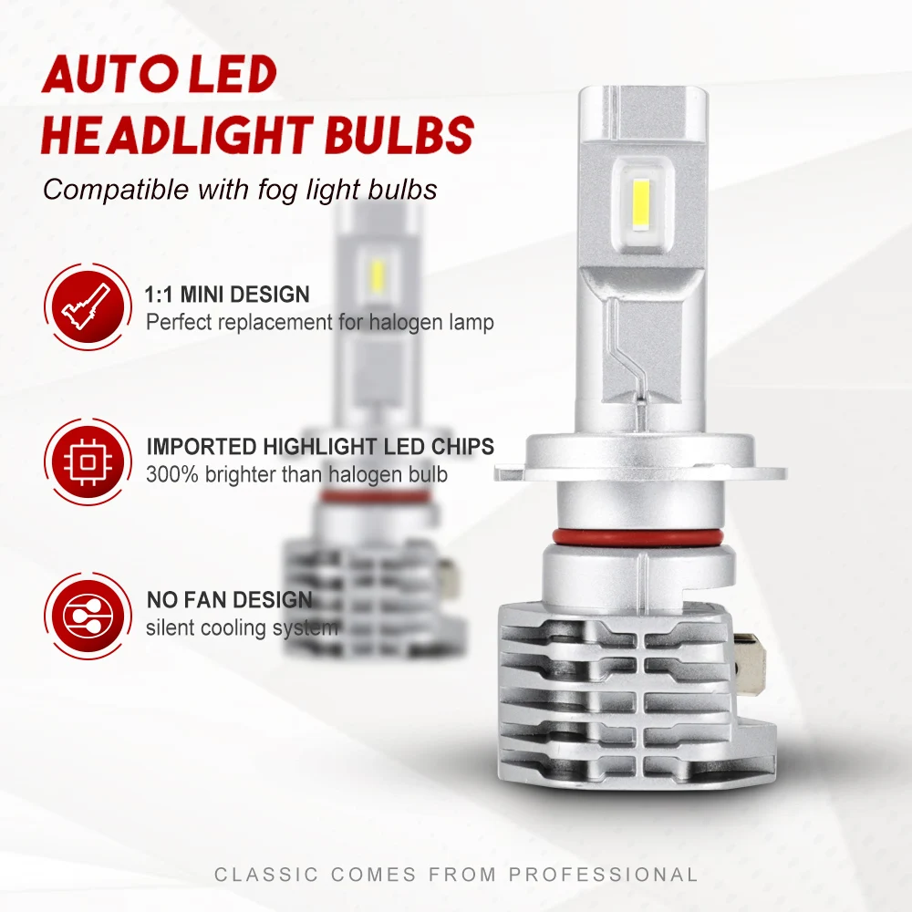 NOVSIGHT H4 LED H7 H11 H8 HB4 HB3 автомобильные лампы для фар машины 50 Вт 8000LM Стайлинг