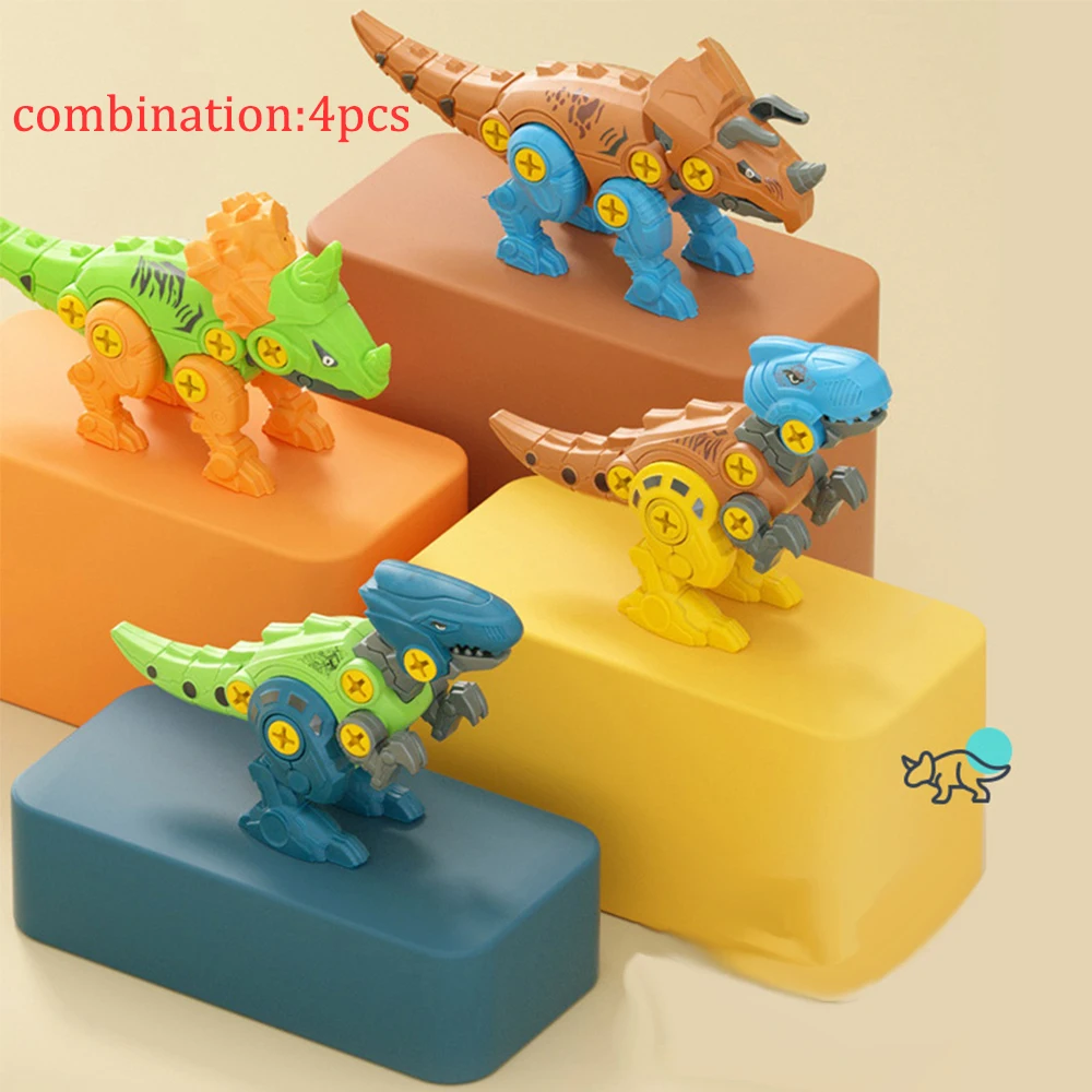 

Locking Blocks Jurassic Dinosaurs Tyrannosaurus Rex Velociraptor Triceratops Monoclonius 4PCS/Sets Toys For Children Dinosaur