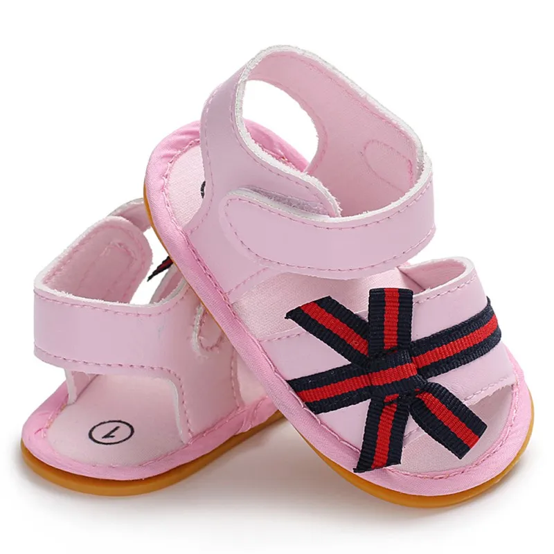 

Fashion Pu Leather First Walkers Newborn Baby Girls Shoes Stripped Bow Kids Princess Outdoor Infant Shoe
