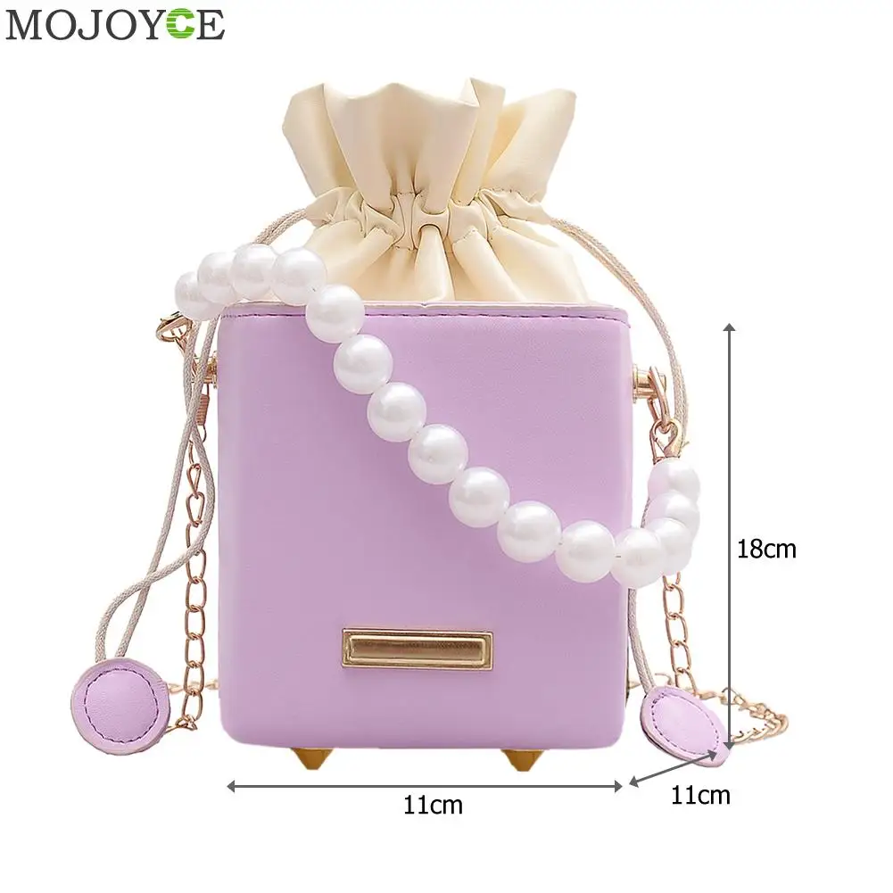 

2021 new trend Korean fashion versatile one-shoulder cross-body handbag popular small bag pearl chain women's bag