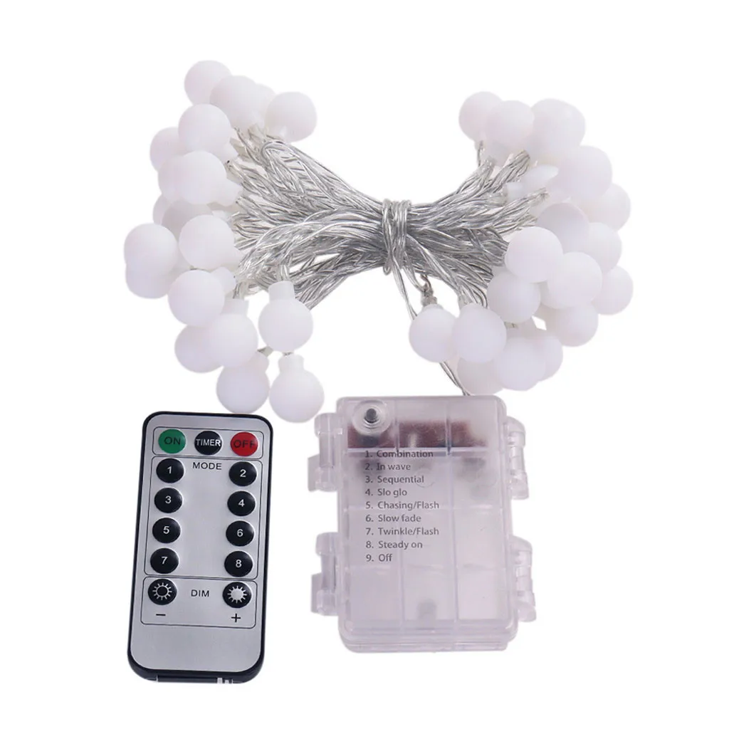 

10M 100 LED Ball Light String Light LED Remote Control Waterproof Romantic Light LED Decoration Lights Verlichtingsstreng