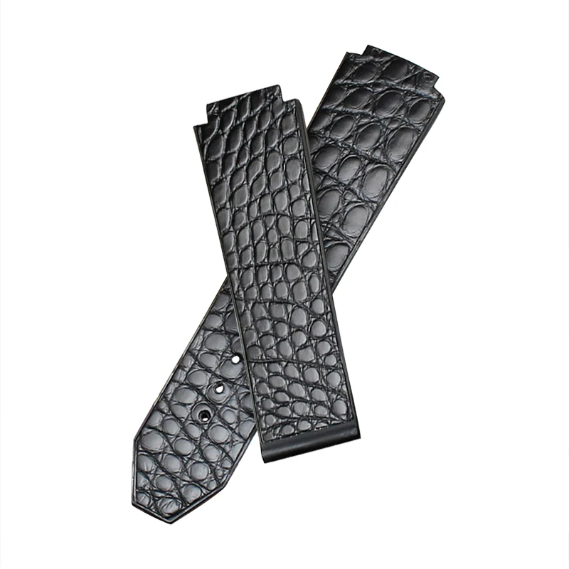 Аксессуары для часов ручной работы из натуральной кожи аллигатора ремешок bigbang 25