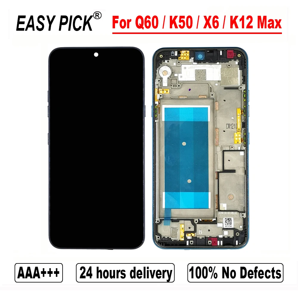 Для LG Q60 2019 X525 X525BAW X525HA X525ZAW K12 Max X520BMW ЖК-дисплей сенсорный экран дигитайзер для X6 X625N