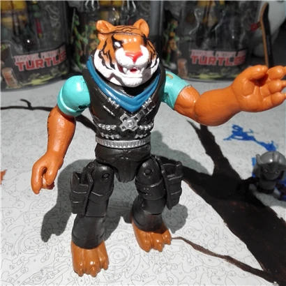 tiger claw 002 Шредер черепаха фигурки Америка мультфильм действия игрушки мутанты животных tortugas ниндзя Тигр коготь ноги клан stockman - Цвет: tiger claw