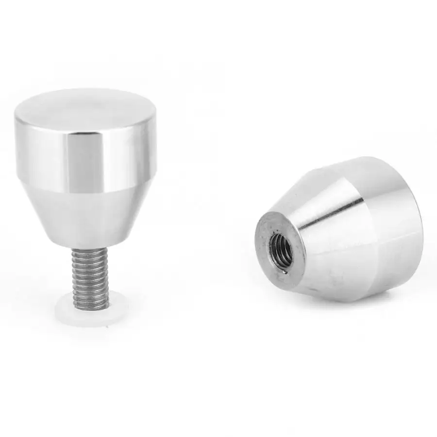 Дверная ручка из нержавеющей стали с одним отверстием стеклянная дверная ванная